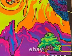 SERMON ON THE MOUNT 1971 VINTAGE THIRD EYE BLACKLIGHT POSTER By Roberta #7008