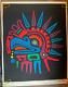Shouting Pheasant Vintage 1968 Headshop Blacklight Dream Merch Poster By Demaine