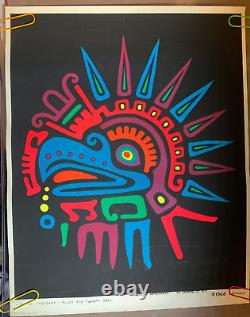 SHOUTING PHEASANT VINTAGE 1968 HEADSHOP BLACKLIGHT DREAM MERCH POSTER By DEMAINE