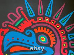 SHOUTING PHEASANT VINTAGE 1968 HEADSHOP BLACKLIGHT DREAM MERCH POSTER By DEMAINE