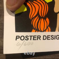 SIGNED GARBAGE PAIL KIDS NYCC 2023 EXCLUSIVE BLACKLIGHT POSTER Joe Sikmo # 6/600
