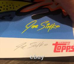 SIGNED GARBAGE PAIL KIDS NYCC 2023 EXCLUSIVE BLACKLIGHT POSTER Joe Sikmo # 6/600