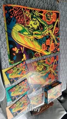 SILVER SURFER MARVEL THIRD EYE Black Light I'M FREE POSTER PUZZLE GREETING CARDS