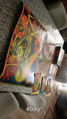 SILVER SURFER MARVEL THIRD EYE Black Light I'M FREE POSTER PUZZLE GREETING CARDS