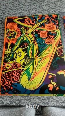 SILVER SURFER MARVEL THIRD EYE Black Light I'M FREE POSTER PUZZLE GREETING CARDS