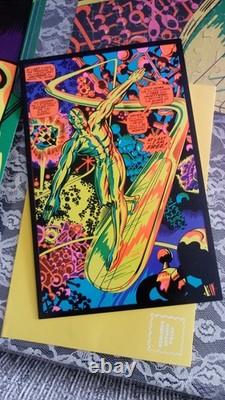 SILVER SURFER MARVEL THIRD EYE Black Light I'M FREE POSTER PUZZLE GREETING CARDS