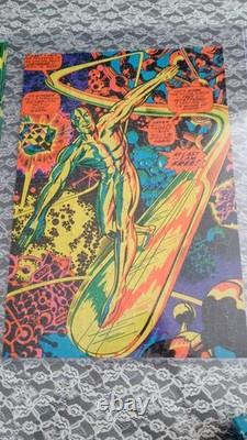 SILVER SURFER MARVEL THIRD EYE Black Light I'M FREE POSTER PUZZLE GREETING CARDS