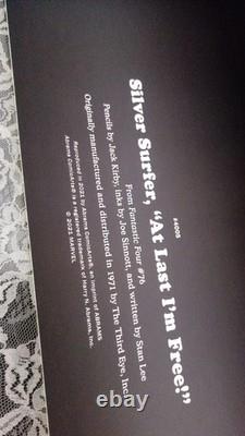 SILVER SURFER MARVEL THIRD EYE Black Light I'M FREE POSTER PUZZLE GREETING CARDS