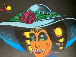 SNORT DELICIOUS COCAINE VINTAGE 1972 BLACKLIGHT HEADSHOP POSTER By Joe Petagno