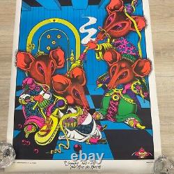 SORCERER WITH HELP FROM HIS FRIENDS 1972 VINTAGE BLACKLIGHT POSTER By PETAGNO