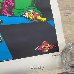 SORCERER WITH HELP FROM HIS FRIENDS 1972 VINTAGE BLACKLIGHT POSTER By PETAGNO