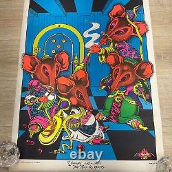 SORCERER WITH HELP FROM HIS FRIENDS 1972 VINTAGE BLACKLIGHT POSTER By PETAGNO