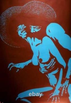 SOULSATION Vintage BLACKLIGHT Poster 1972 Original 28x43 NICE