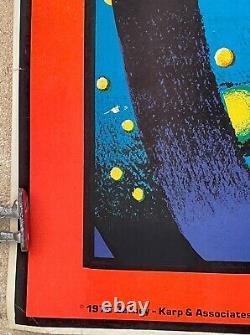 SPACE RIDER Classic Vintage 1972 Blacklight Poster Rare Original Unicorn NICE