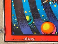 SPACE RIDER Classic Vintage 1972 Blacklight Poster Rare Original Unicorn NICE