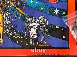 SPACE RIDER Classic Vintage 1972 Blacklight Poster Rare Original Unicorn NICE