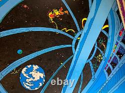 SPACE TRIP VINTAGE 1972 HEADSHOP BLACKLIGHT POSTER By JON ZARR HABER -NICE