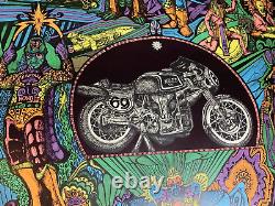 SPEED KILLS TIME 1968 VINTAGE MOTORCYCLE BLACKLIGHT POSTER By Celestial Arts