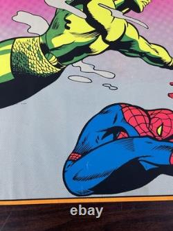 SPIDERMAN AND NAMOR MARVEL THIRD EYE Black light poster TE4023 GENE COLAN