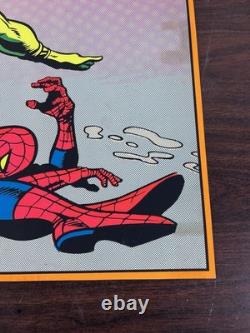 SPIDERMAN AND NAMOR MARVEL THIRD EYE Black light poster TE4023 GENE COLAN