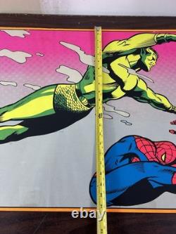 SPIDERMAN AND NAMOR MARVEL THIRD EYE Black light poster TE4023 GENE COLAN