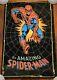 Spiderman Marvel Black Light Poster 1975 Flocked John Romita