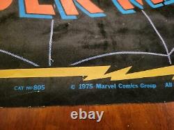 SPIDERMAN MARVEL Black light poster 1975 Flocked JOHN ROMITA