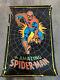 Spiderman Marvel Black Light Poster 1975 Flocked John Romita 32 X 21 Rolled