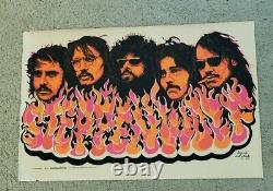 STEPPENWOLF Original VTG Blacklight Poster 1971 Psychedelic Music Pinup Beeghly