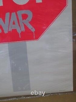 STOP WAR vintage poster 1970's peace black light sign COCORICO anti 18420