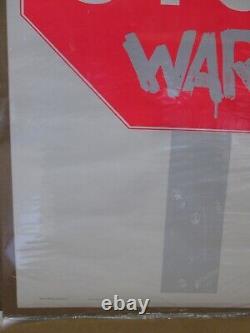 STOP WAR vintage poster 1970's peace black light sign COCORICO anti 18420