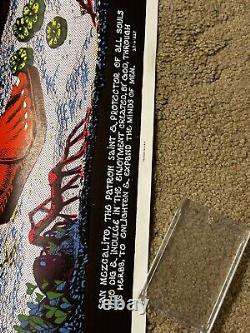 San Mezcalito Vintage 1970s Blacklight Headshop Poster by Rick Griffin