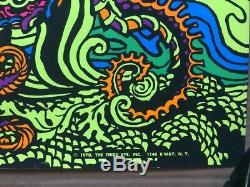 Sea Horses Original Vintage Blacklight Poster Third Eye Inc 1970 Macbeth 1970s