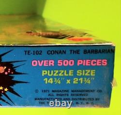 Sealed CONAN THE BARBARIAN Third EYE BLACKLIGHT PUZZLE Poster MARVELMANIA 1971