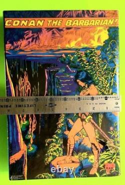 Sealed CONAN THE BARBARIAN Third EYE BLACKLIGHT PUZZLE Poster MARVELMANIA 1971