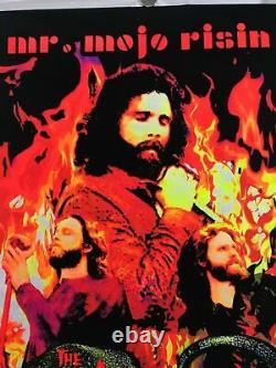 Sealed Vintage Black Light Jim Morrison Poster Mr Mojo Risin Lizard King Doors