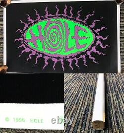 Sealed Vtg 90s Blacklight Flocked 1995 HOLE Scorpio Poster 23x35 Courtney Love