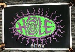 Sealed Vtg 90s Blacklight Flocked 1995 HOLE Scorpio Poster 23x35 Courtney Love