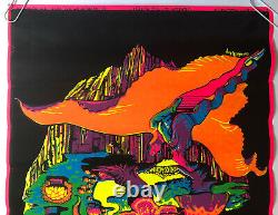 Season Of The Witch Vintage Blacklight Poster Occult 60s Walotsky Donovan Music