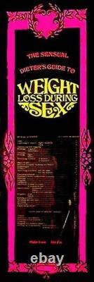 Sensual Dieters Weight Loss Guide Vintage Blacklight Poster