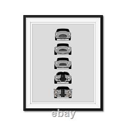 Shelby Cobra Poster Print History Evolution Generations CSX2000 289 427 Ace Bris