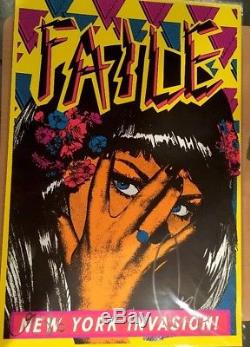 Signed Faile New York Invasion Black Light Poster Art Print Limited Edition