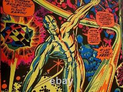 Silver Surfer 1971 Vintage Marvel Comics Blacklight Poster The Third Eye -nice