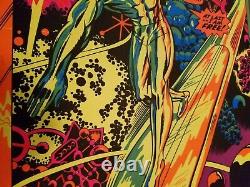 Silver Surfer 1971 Vintage Marvel Comics Blacklight Poster The Third Eye -nice