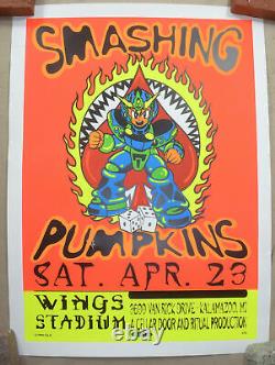 Smashing Pumpkins VERY RARE Black Light Poster 4/23/1994 Michigan 19 x 26 Poster