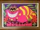 Smile Vintage Blacklight Poster Cheshire Cat Alice In Wonderland Vintage 1970s
