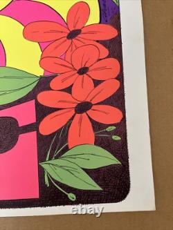 Smile vintage blacklight poster Cheshire Cat alice in wonderland vintage 1970s