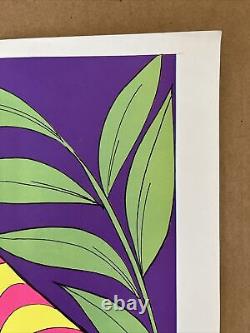 Smile vintage blacklight poster Cheshire Cat alice in wonderland vintage 1970s