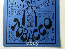 Smoke Pot Tobacco Vintage Poster 1960s Headshop Smoke shop Marijuana Weed Drugs