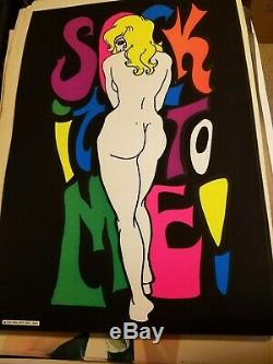 Sock It To Me 1969 69 Vintage Blacklight Nos Poster Sex Love -nice